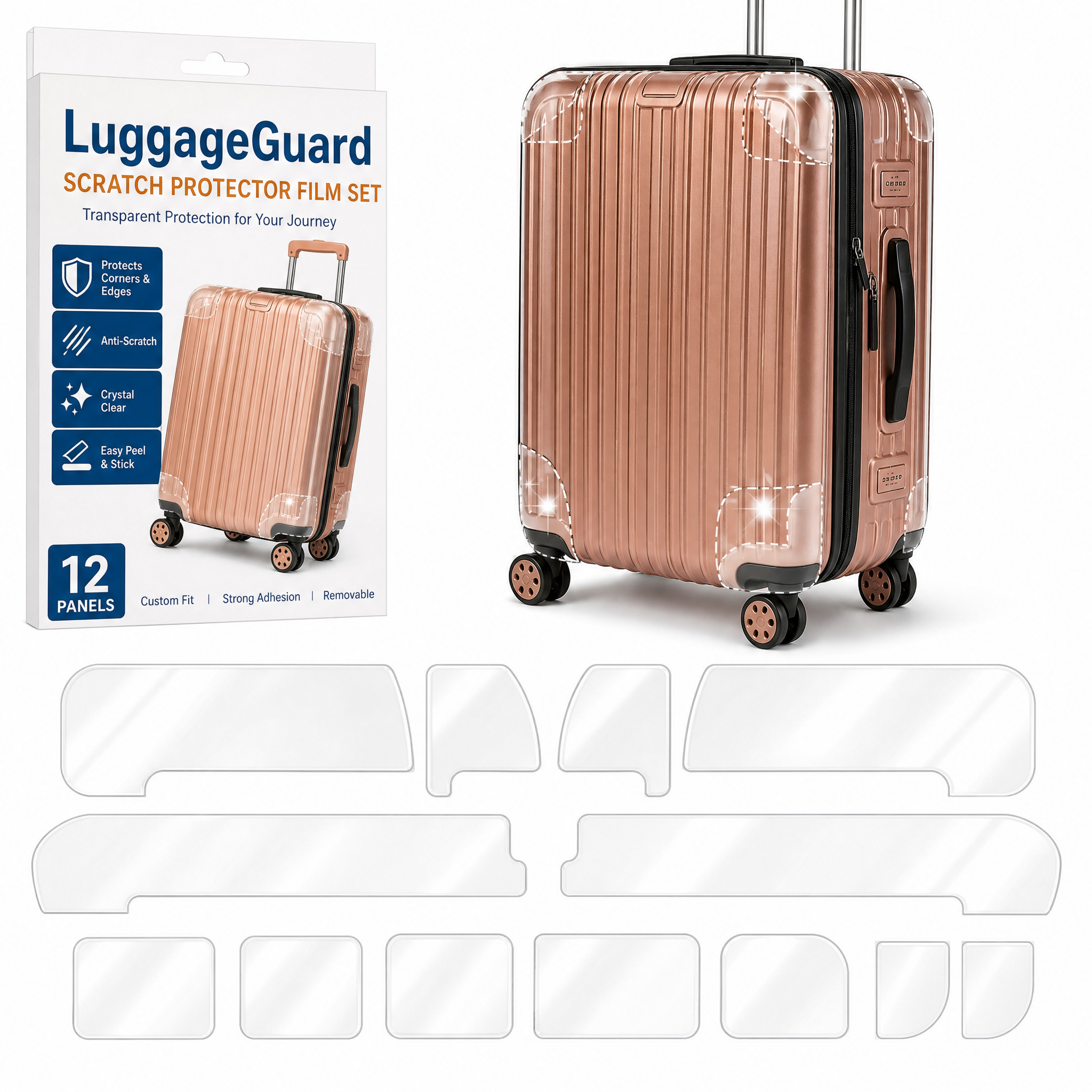 Luggage Guard Scratch Protector Film Set