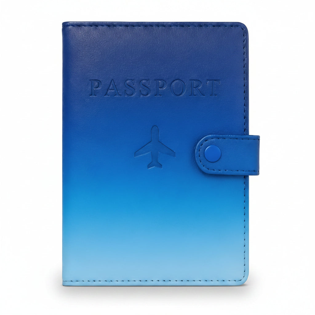 Travel Essentials Classic Passport Holder – Blue
